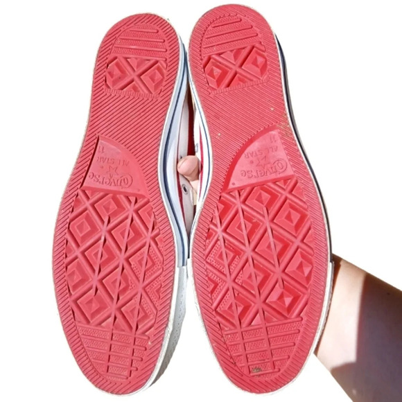 Vintage Chuck Taylor High Top Converse Stars & Stripe Patriotic Flag USA Size 11 - Picture 7 of 10